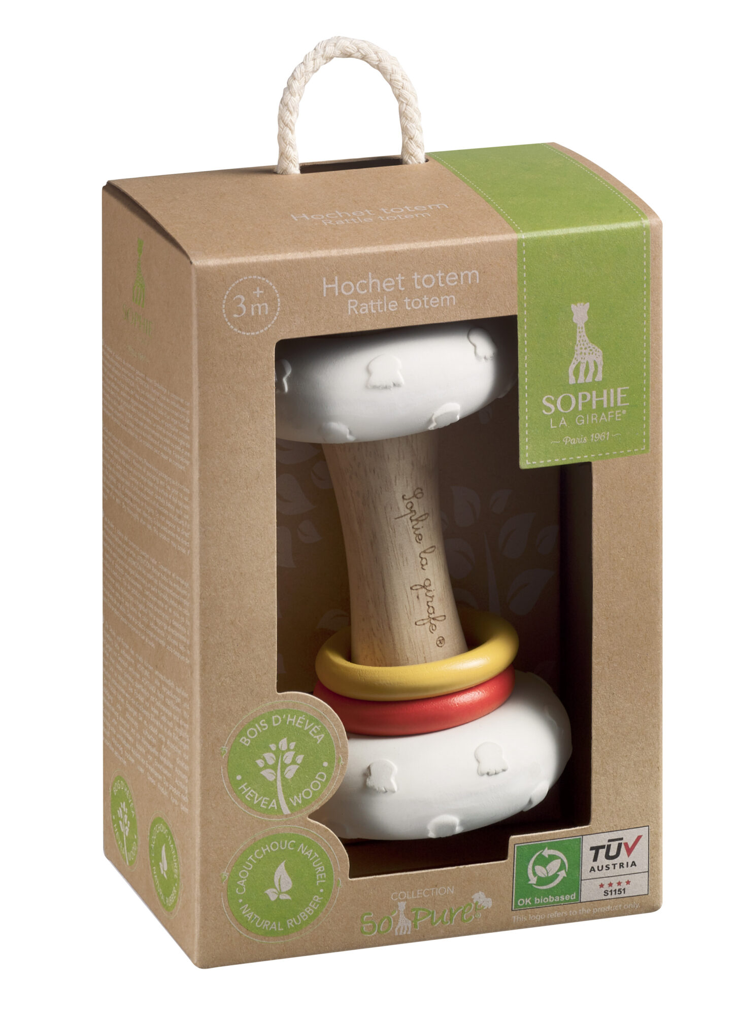 Gryzak totem (drewno+kauczuk)